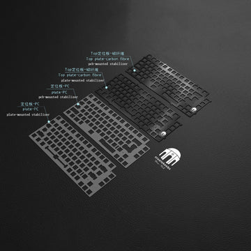 PC/Carbon Fibre Plate for Createkeebs Thera75 v2 Mechanical Keyboard