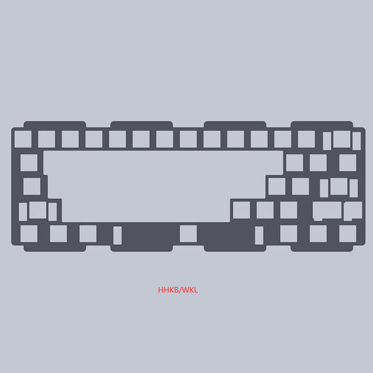 PC/ FR4 (black) Plate for Createkeebs VAST60 R2 Mechanical Keyboard