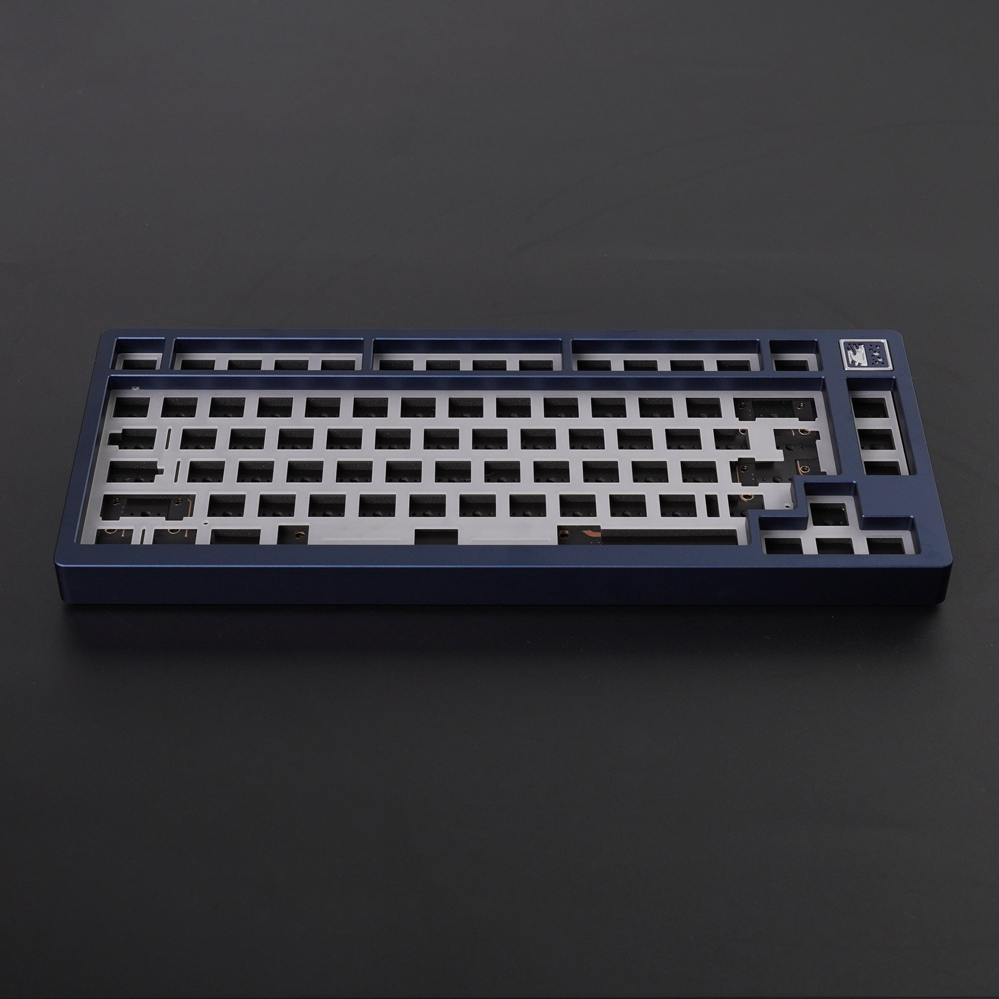 Sagittarius Navy/Silver カスタムキーボード 組立済 - PC周辺機器