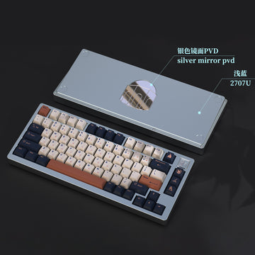 Createkeebs Thera75 v2- 75% Custom Mechanical Keyboard (Light blue)